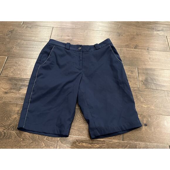 Nike Womens Blue Dri-Fit Golf Tour Performance Stretch Shorts Size 4 452942-410 - Picture 2 of 10